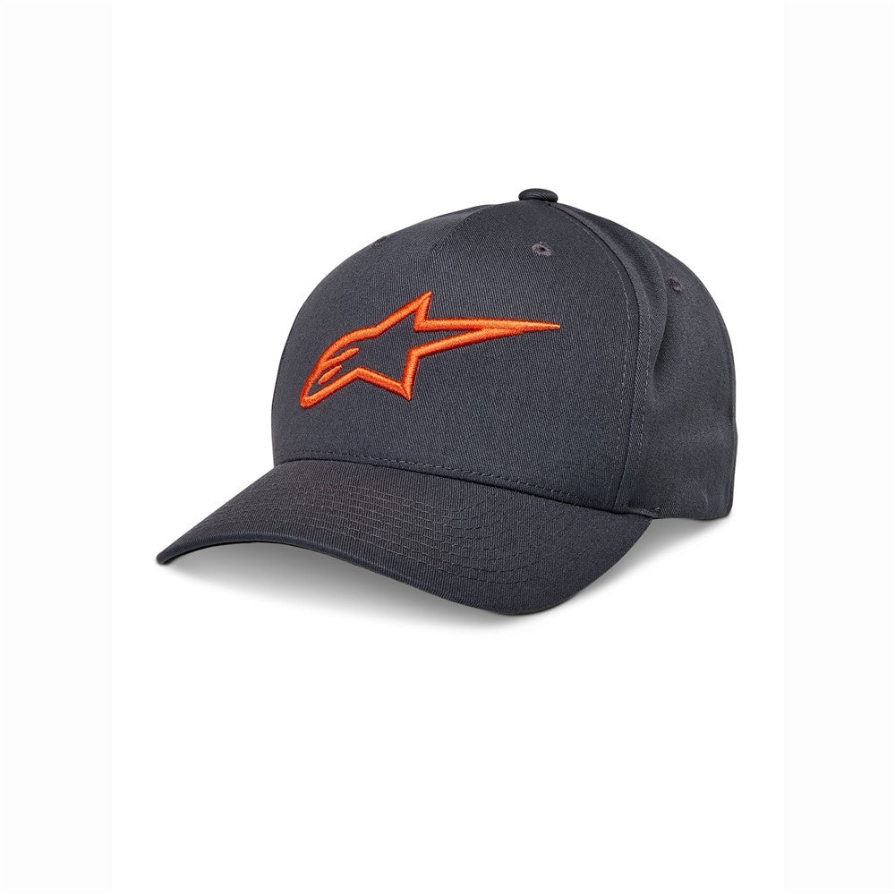 Alpinestars Ageless Snapback Hat - Charcoal/Orange - One Size
