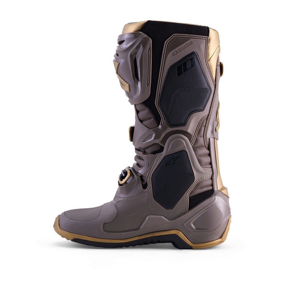 Alpinestars Tech-10 Mx Boots Limited Edition  - Air Gold Earth Brown