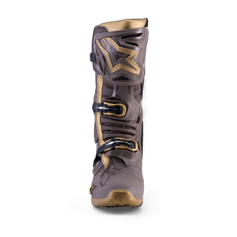 Alpinestars Tech-10 Mx Boots Limited Edition  - Air Gold Earth Brown