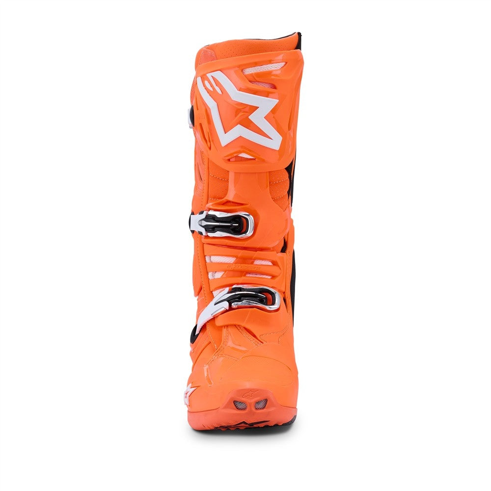 Alpinestars Tech-10 Supervented Boots Orange Fluoro/Black/White