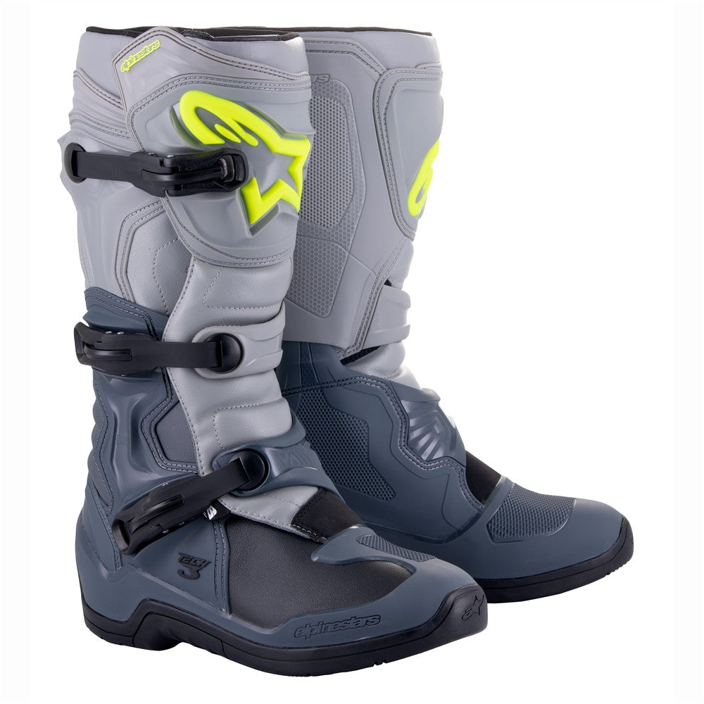 Alpinestars Tech-3 MX Boots Dark Gray/Light Gray/Black