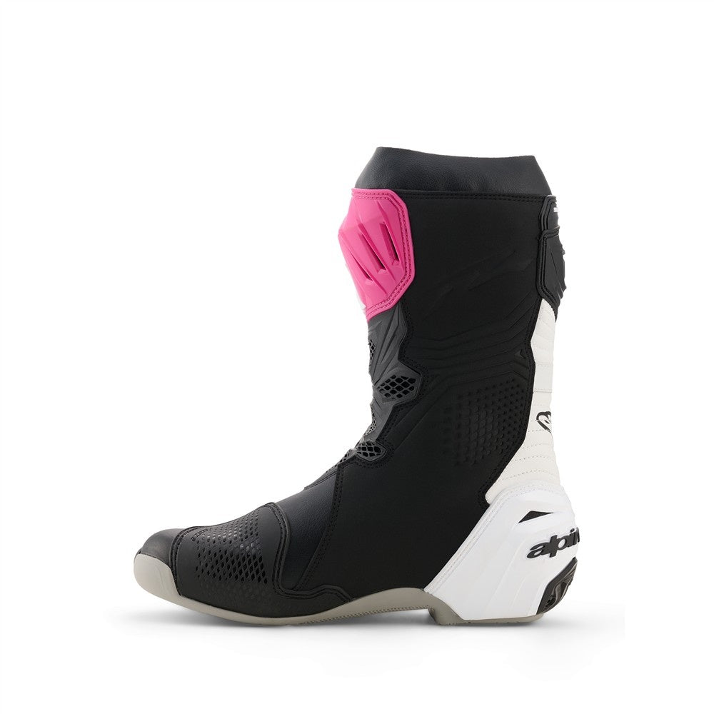 Alpinestars Supertech R Boots Black/Magenta/White/Yellow Fluoro