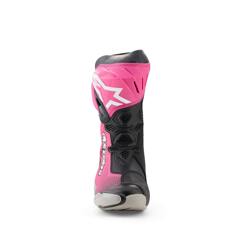 Alpinestars Supertech R Boots Black/Magenta/White/Yellow Fluoro