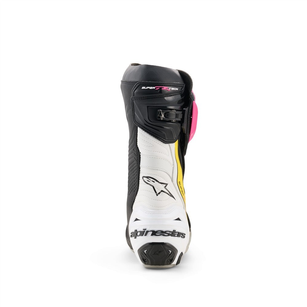 Alpinestars Supertech R Boots Black/Magenta/White/Yellow Fluoro