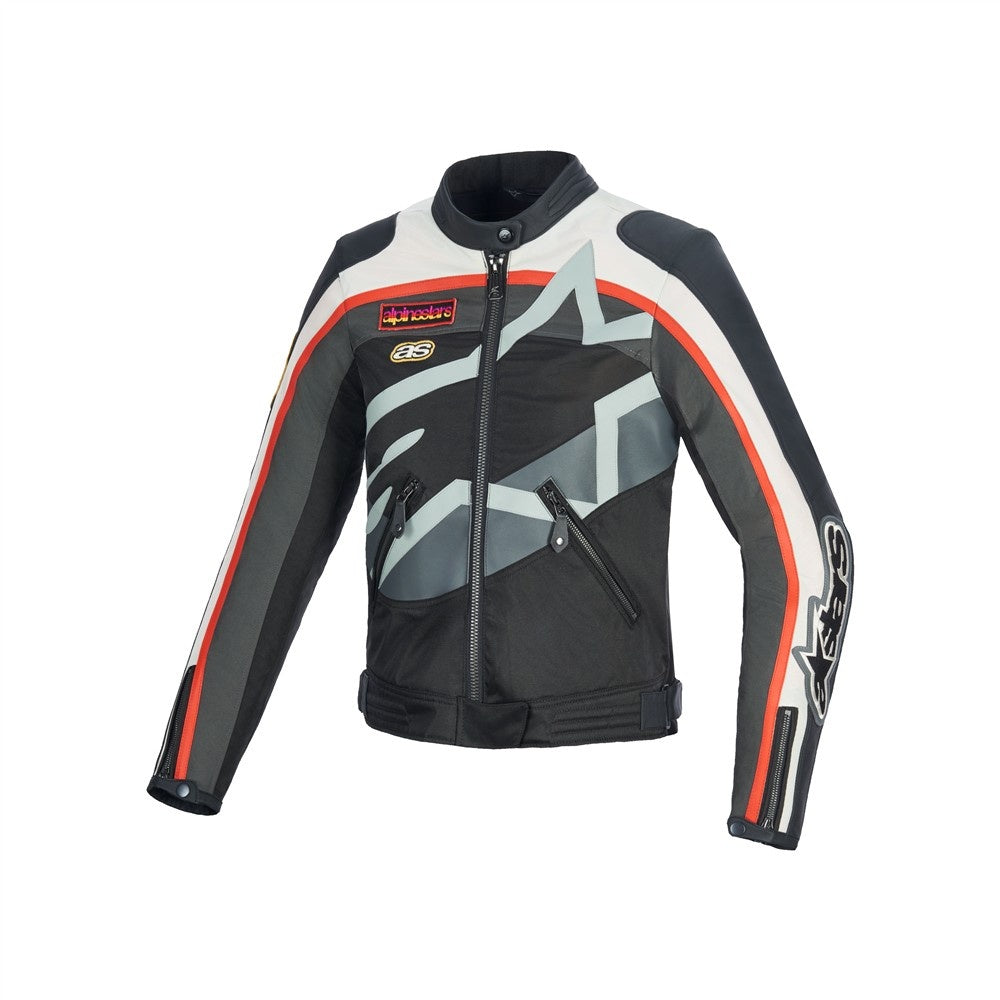 Alpinestars Idles Women’s Riding Jacket - Off White/Flame Red/Black