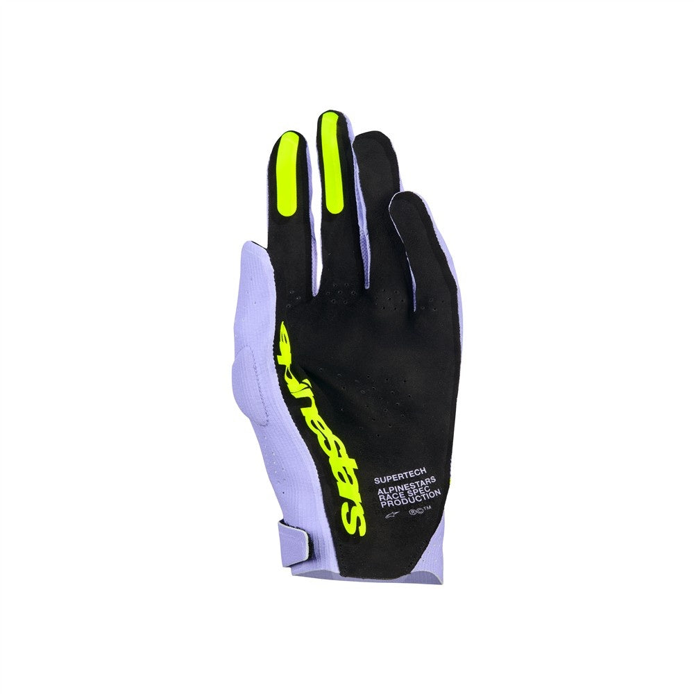 Alpinestars Supertech MX Gloves - Lavender/Violet/Yellow Fluoro