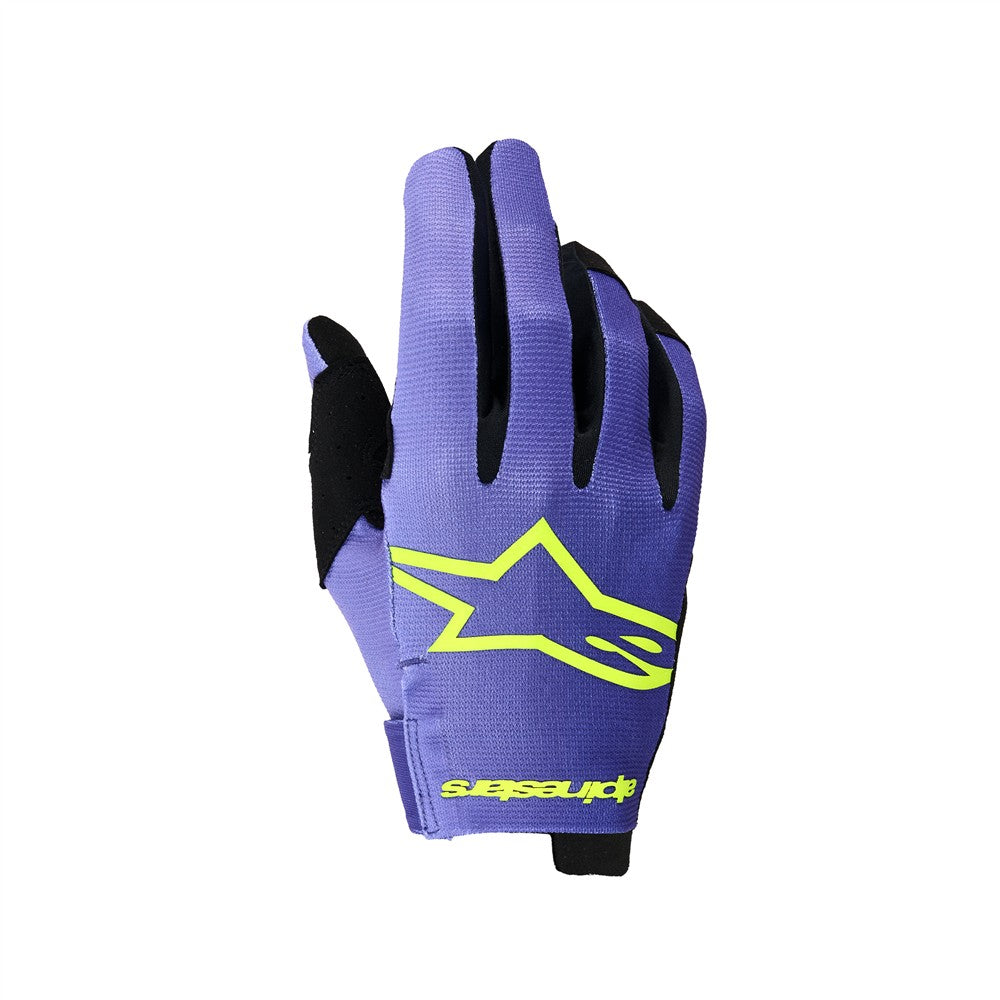 Alpinestars Radar Mx Gloves - Purple/Yellow Fluoro