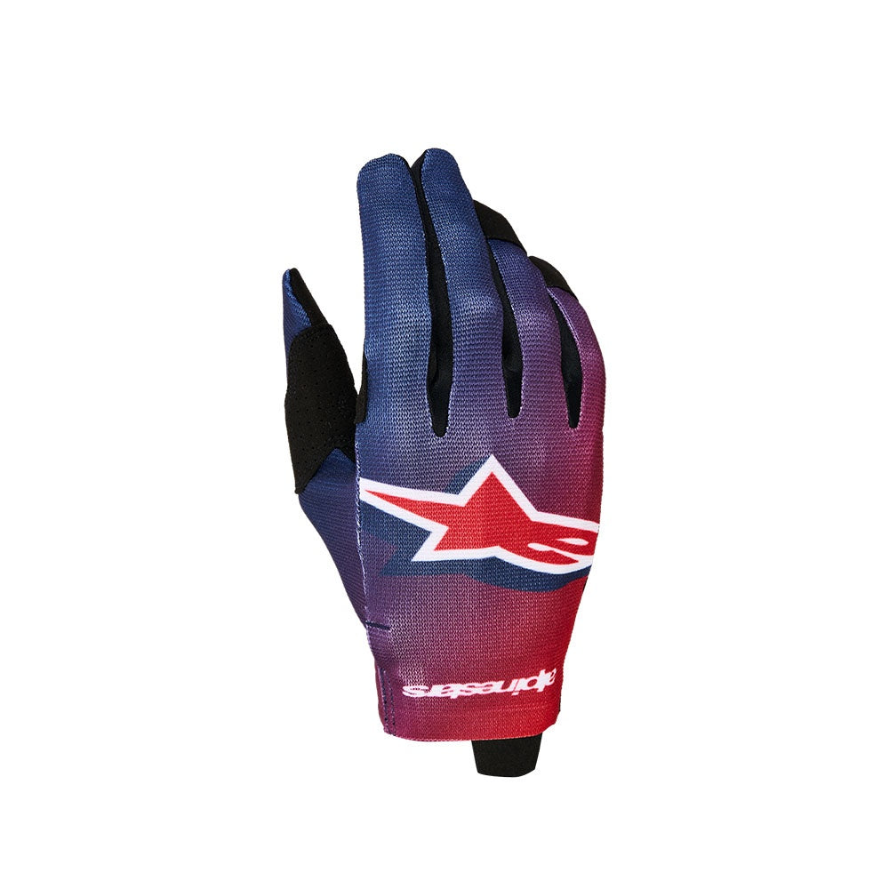 Alpinestars Radar Mx Gloves - Fire Red/Deep Blue