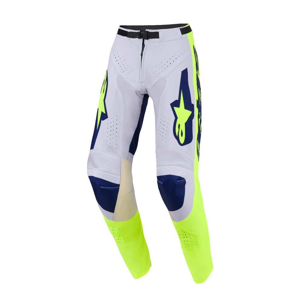 Alpinestars 2026 Racer Air Riway Mx Pants - Light Gray/Yellow Fluoro/Blue