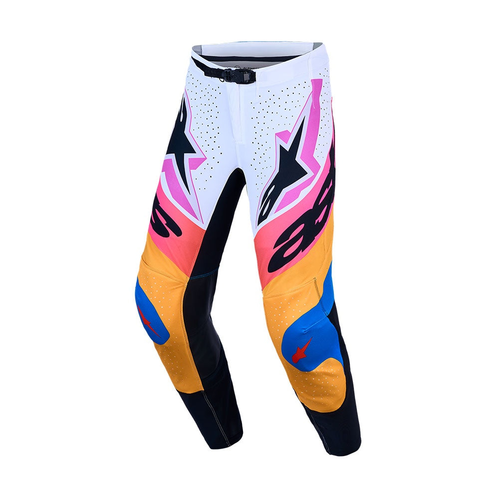 Alpinestars 2027 Supertech Dyna Pants - White/Blithe Blue/Black/Purple