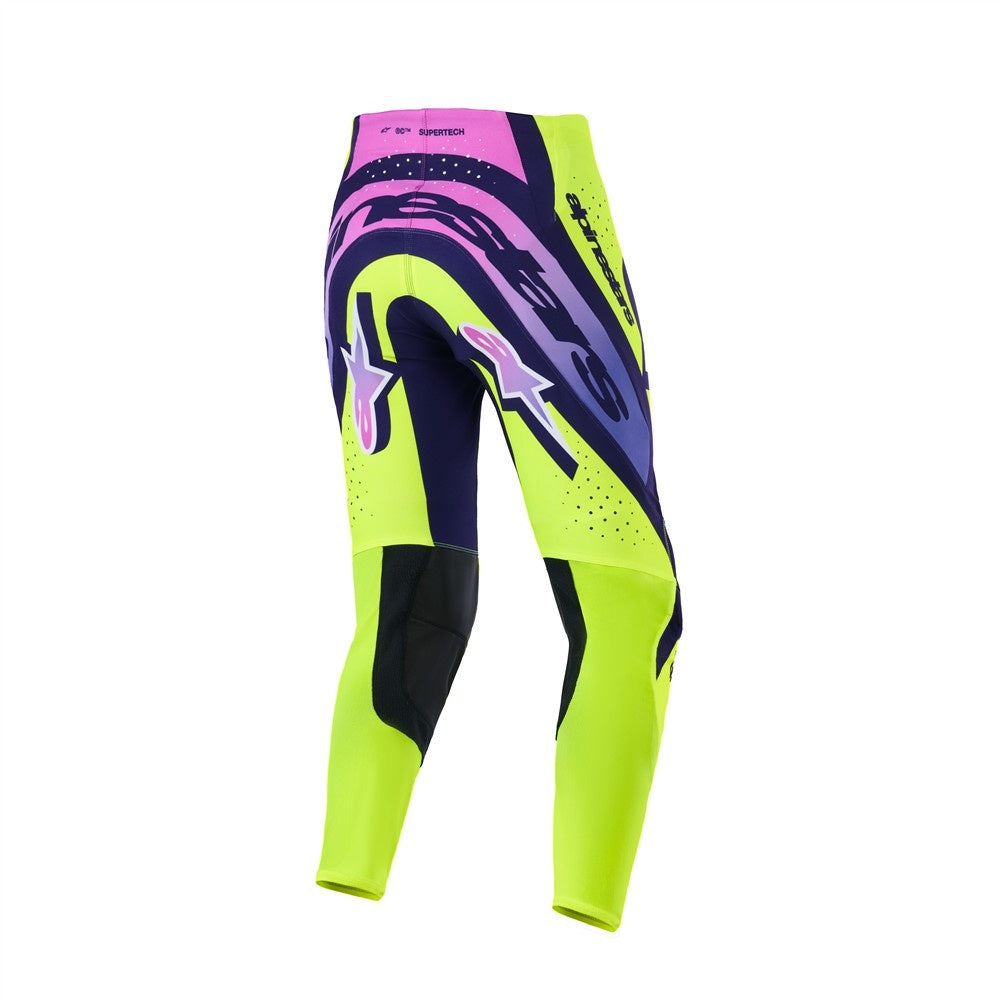 Alpinestars 2026 Supertech Vista Mx Pants -Yellow/Purple/Black