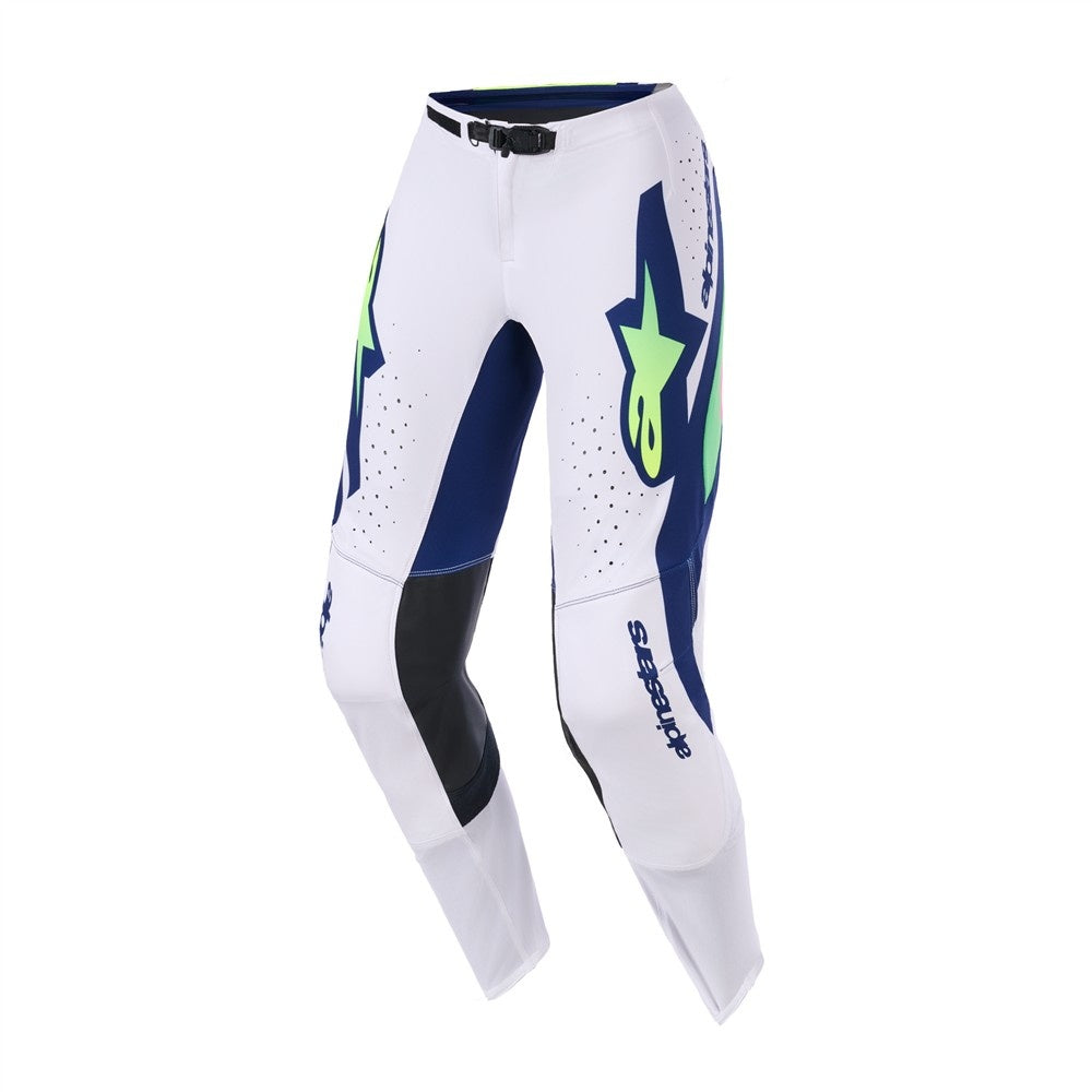 Alpinestars 2026 Supertech Vista Mx Pants - Light Gray/Fluoro Yellow/Blue