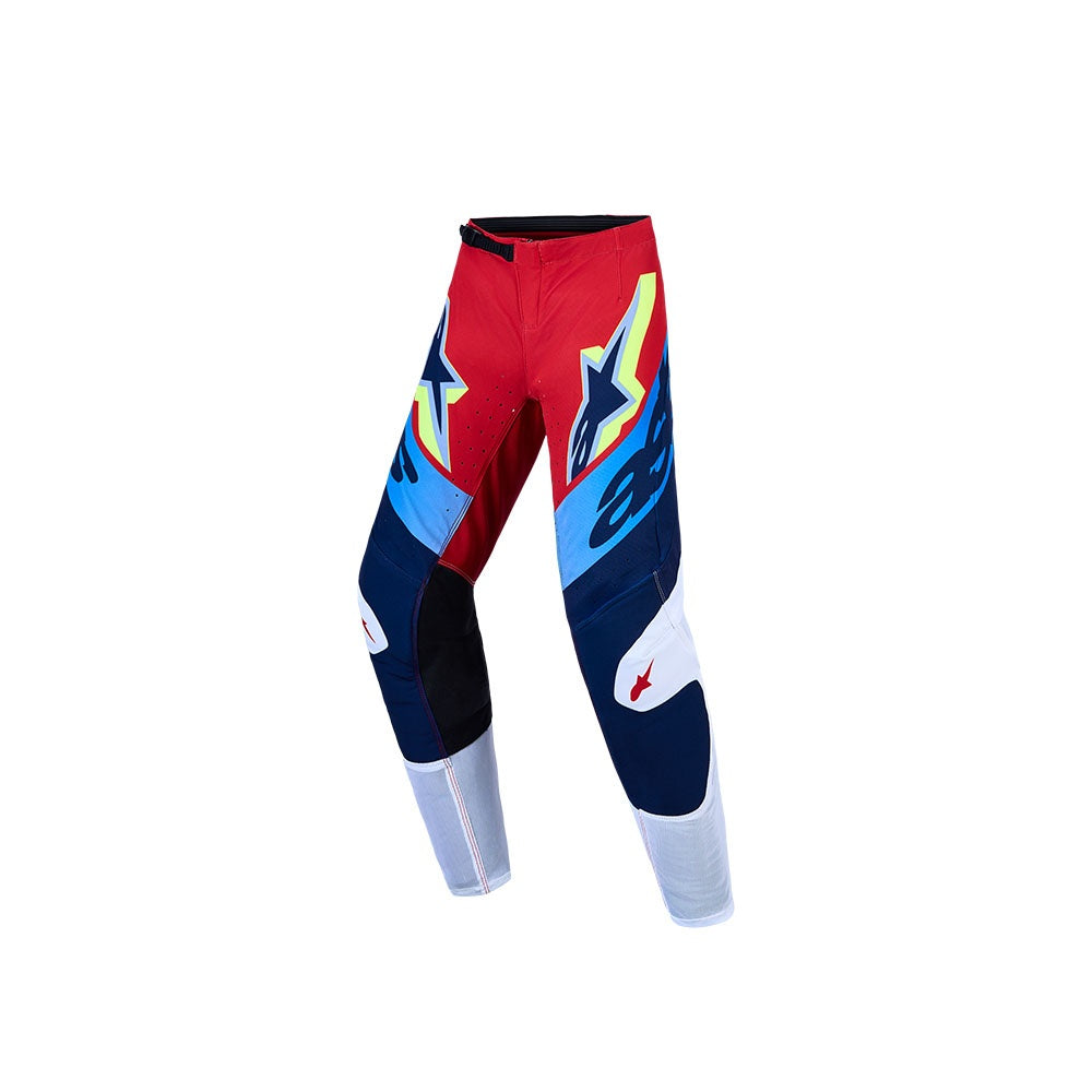 Alpinestars 2027 Youth Supertech Dyna Pants - Fire Red/White/Navy Blue