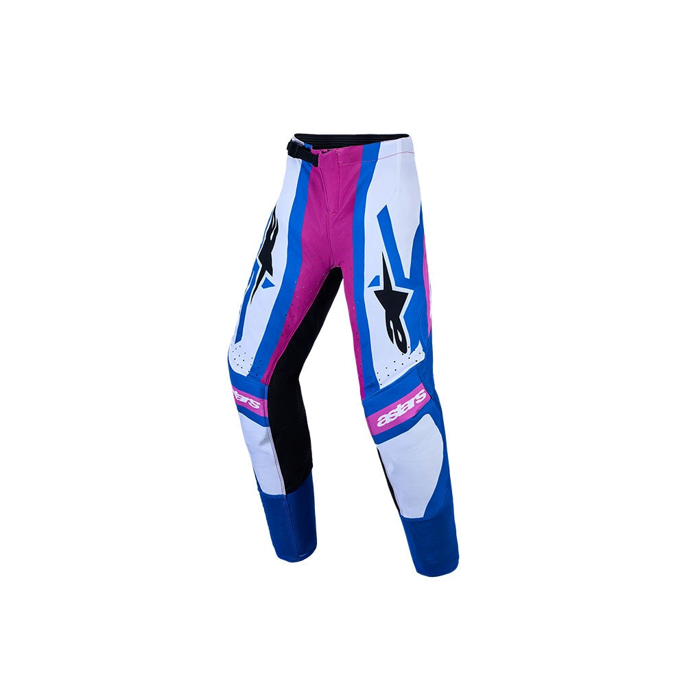 Alpinestars Youth Supertech Maven Pants - White/Hot Coral/Blithe Blue