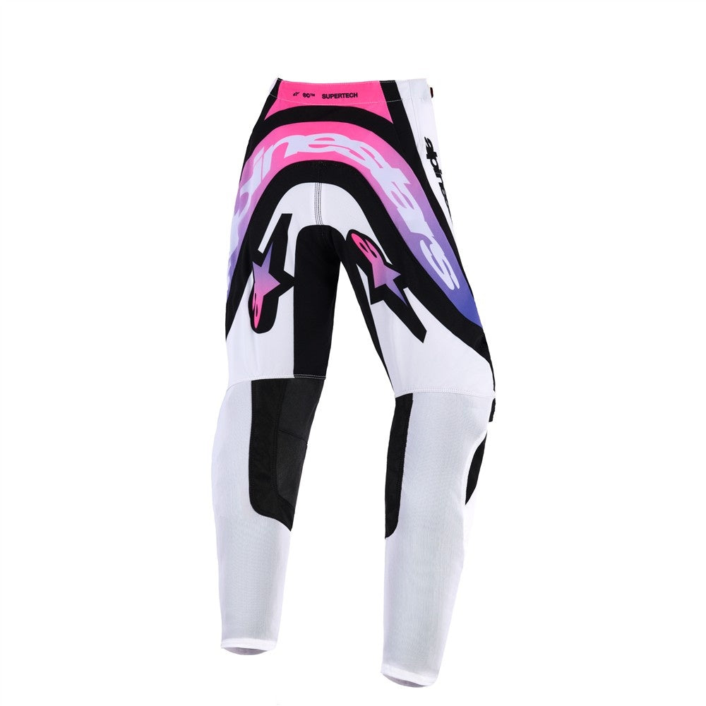 Alpinestars 2026 Supertech Vista Youth Mx Pants - White/Purple/Black