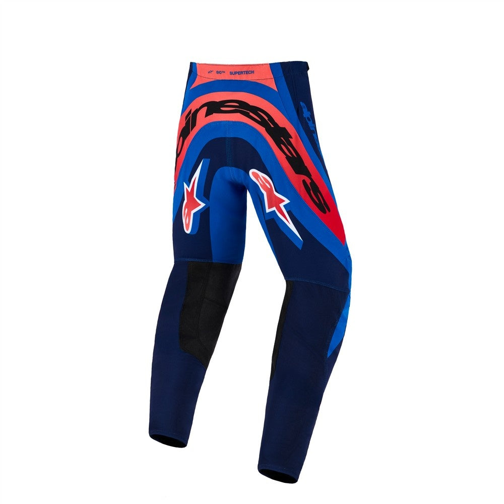 Alpinestars 2026 Supertech Vista Youth Mx Pants - Dark Navy/Hot Coral/Cobalt