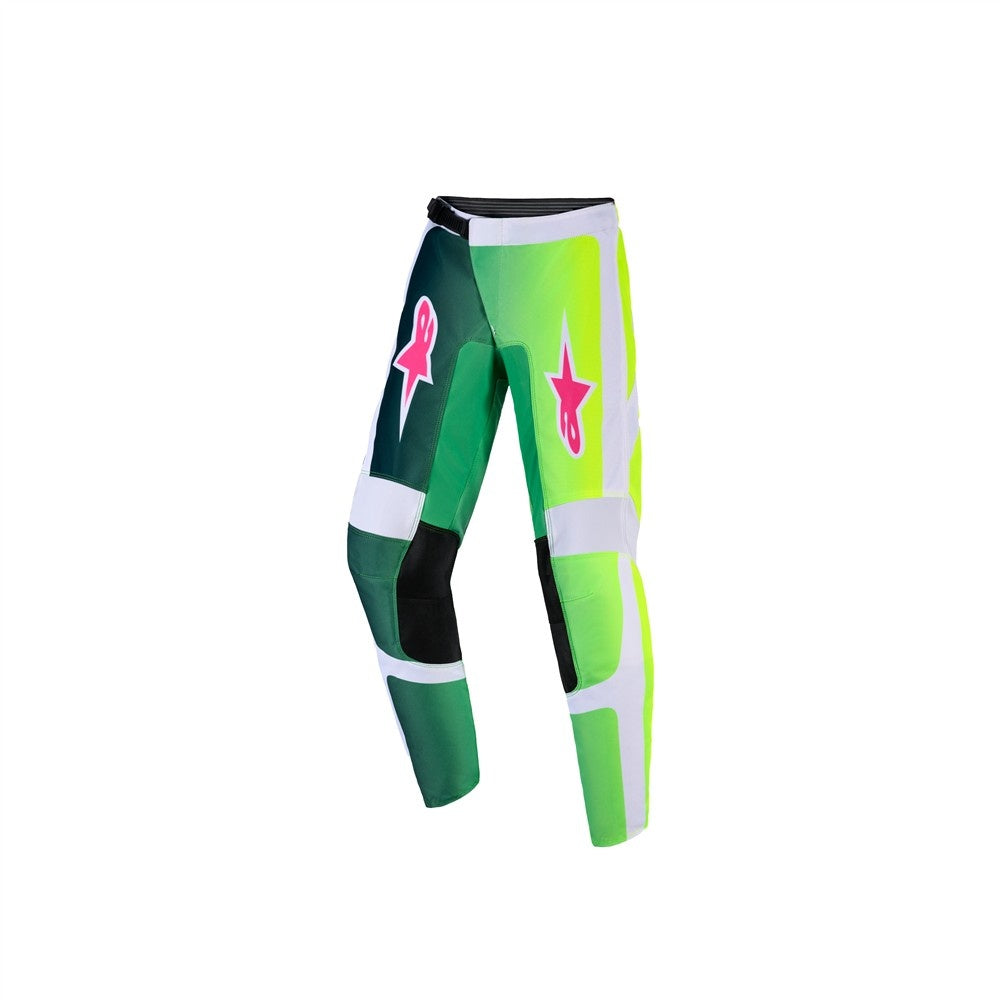 Alpinestars 2026 Fluid Portl Youth Mx Pants - Green/White/Black