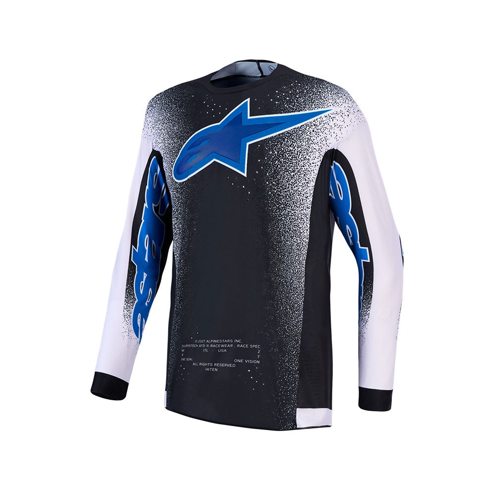 Alpinestars 2027 Supertech AFD Hiten Jersey Black/Light Lilac/Blithe Blue