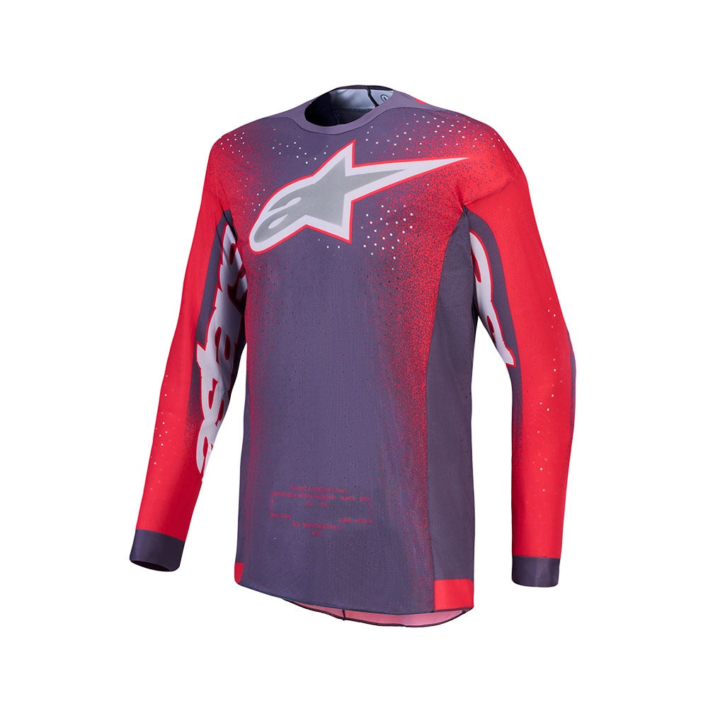Alpinestars 2027 Supertech AFD Hiten Jersey Graystone/Red Fluoro/Light Lilac