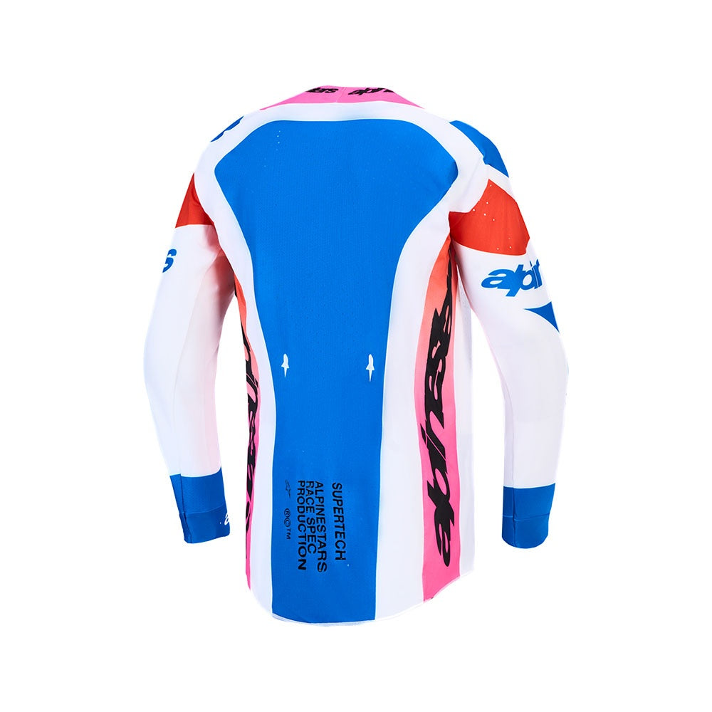 Alpinestars 2027 Supertech Dyna Jersey White/Blithe Blue/Black/Purple