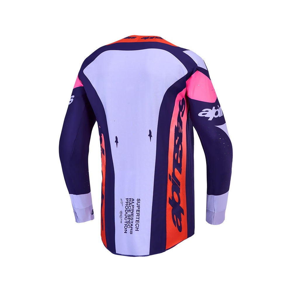 Alpinestars 2027 Supertech Dyna Jersey Light Violet/Deep Purple/Pink Fluoro