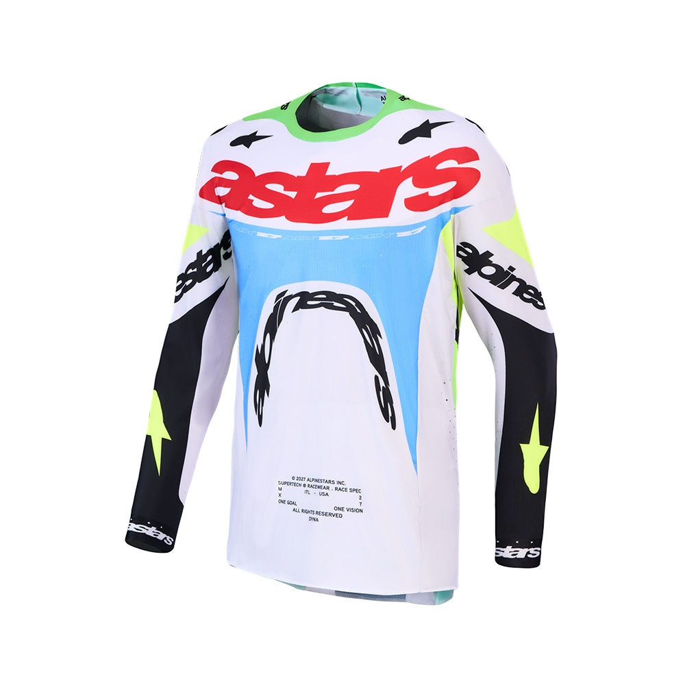 Alpinestars 2027 Supertech Dyna Jersey Light Lilac/Green Fluoro/Black