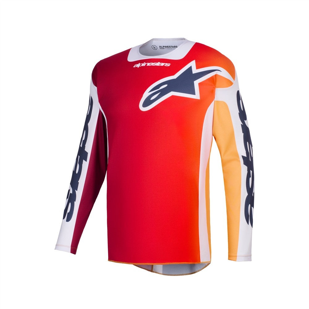 Alpinestars Racer Portl Mx Jersey - Red/Light Gray/Dark Gray