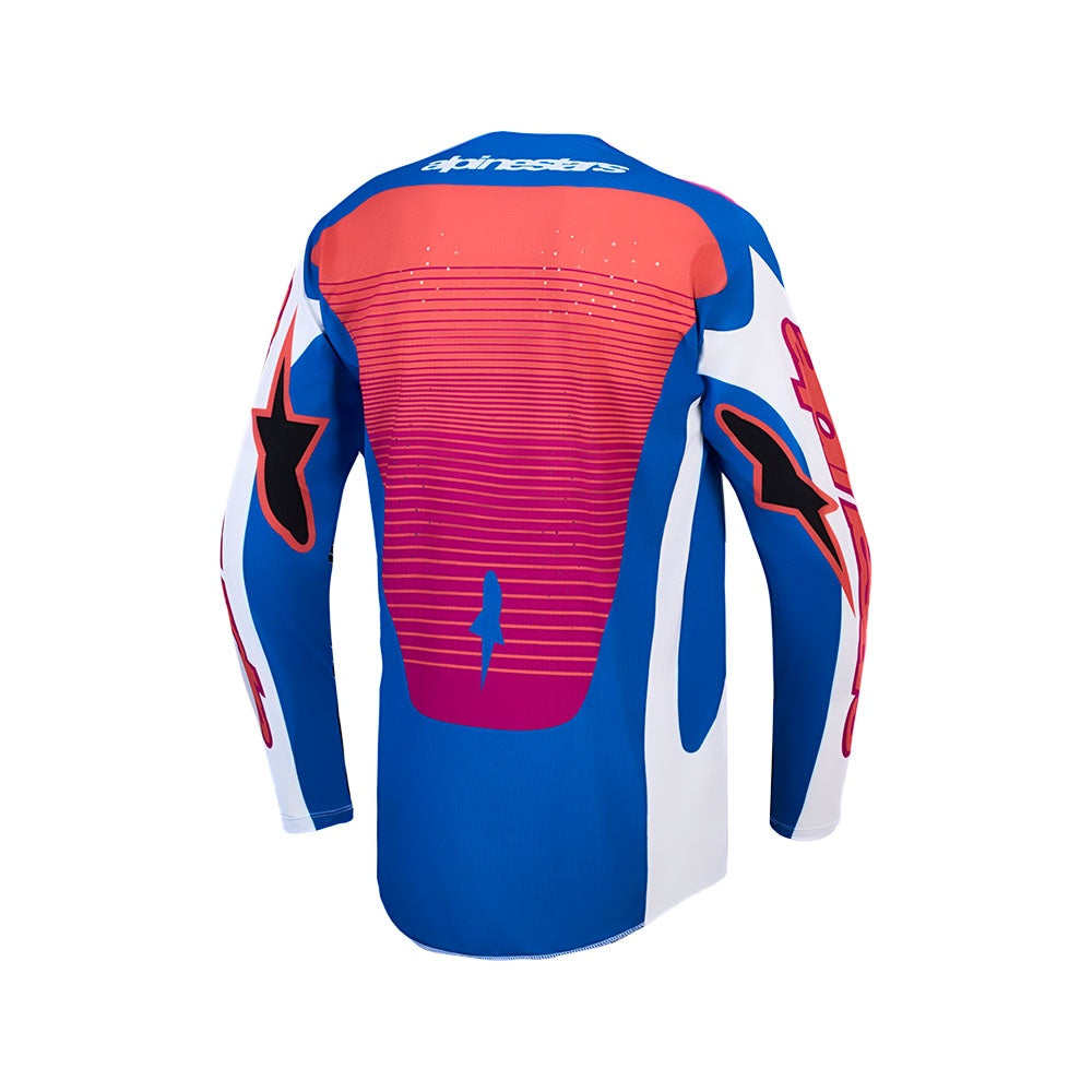 Techstar Maven Jersey White/Hot Coral/Blithe Blue