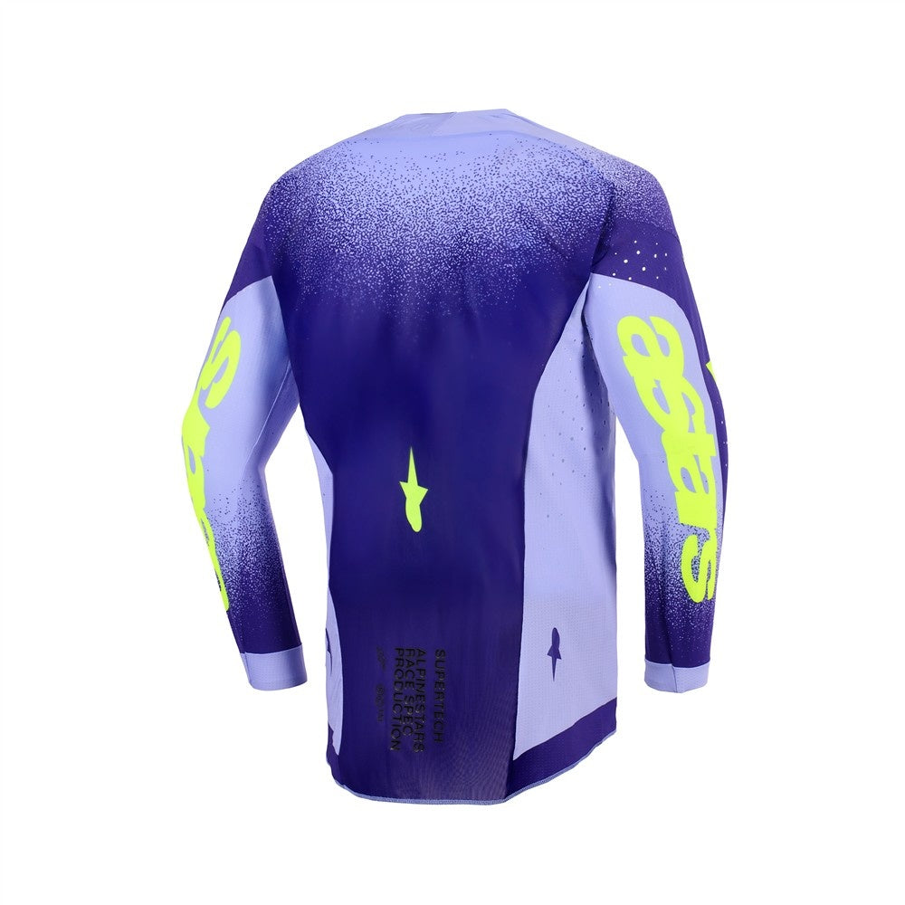 Alpinestars 2026 Supertech Scenz Mx Jersey - Purple/Yellow Fluoro