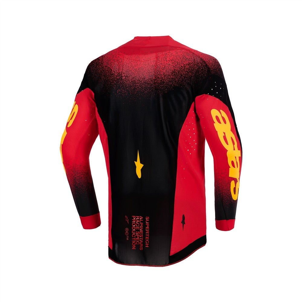 Alpinestars 2026 Supertech Scenz Mx Jersey - Red/Black/Yellow