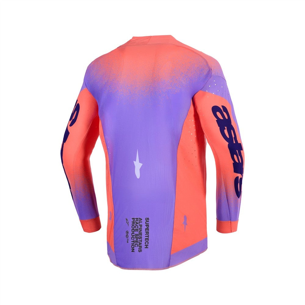 Alpinestars 2026 Supertech Scenz Mx Jersey - Hot Coral/Purple