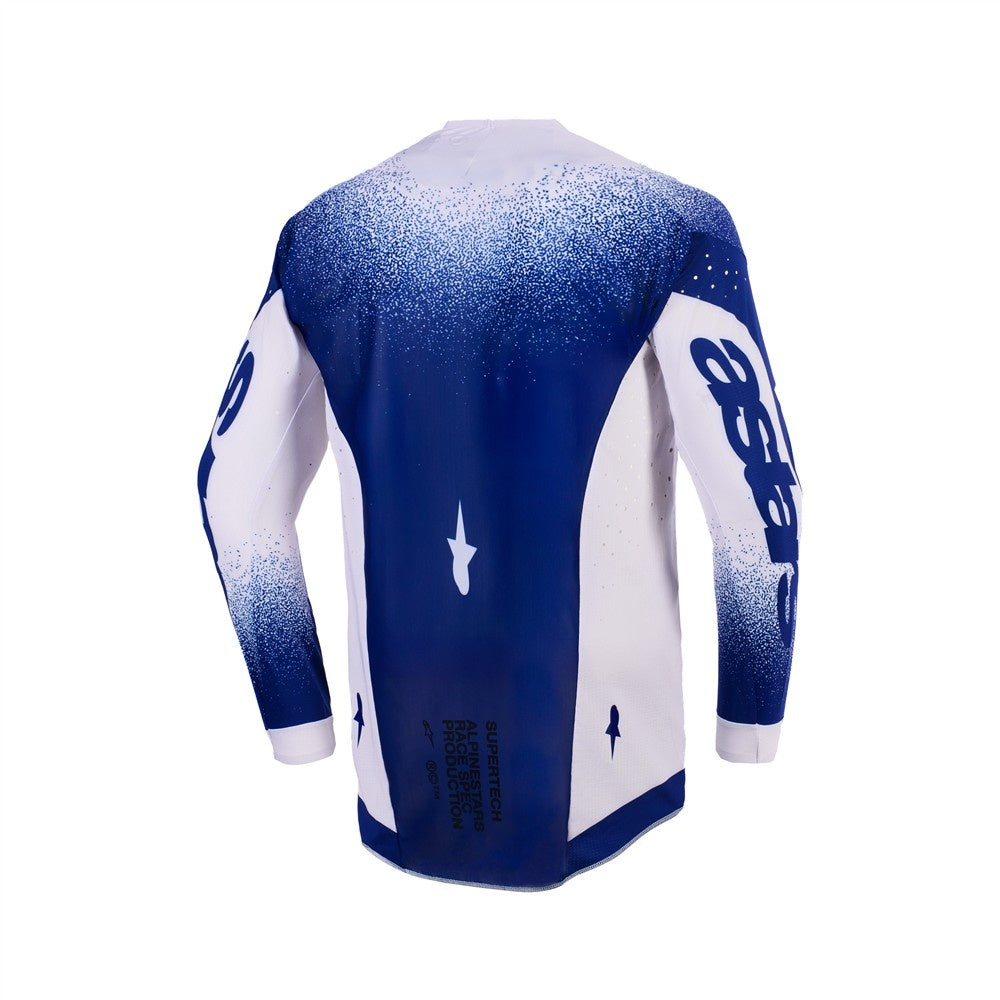 Alpinestars 2026 Supertech Scenz Mx Jersey - Light Gray/Dark Blue