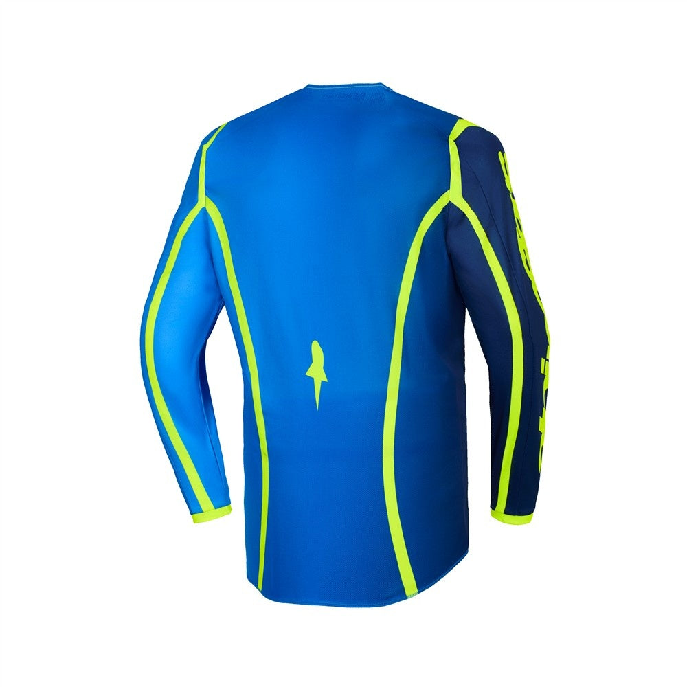 Alpinestars 2026 Fluid Apex Mx Jersey -  Blue/Yellow Fluoro