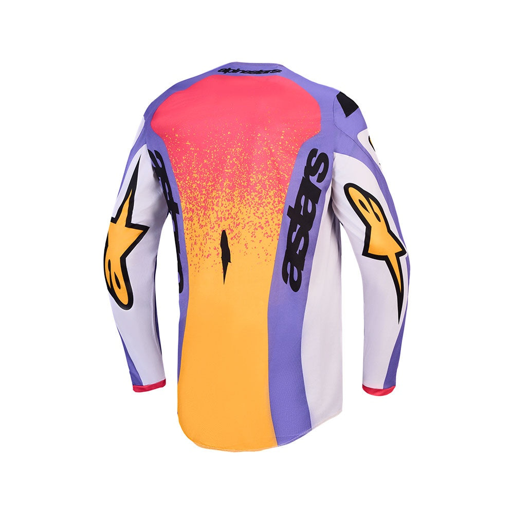 Alpinestars 2027 Fluid Drag Jersey Light Lilac/Blue Iris/Gold