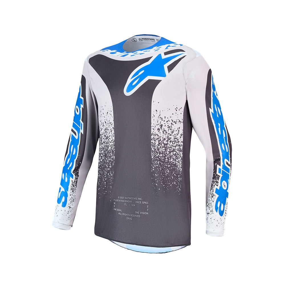 Alpinestars 2027 Fluid Drag Jersey Graystone/Light Lilac/UCLA Blue/Black