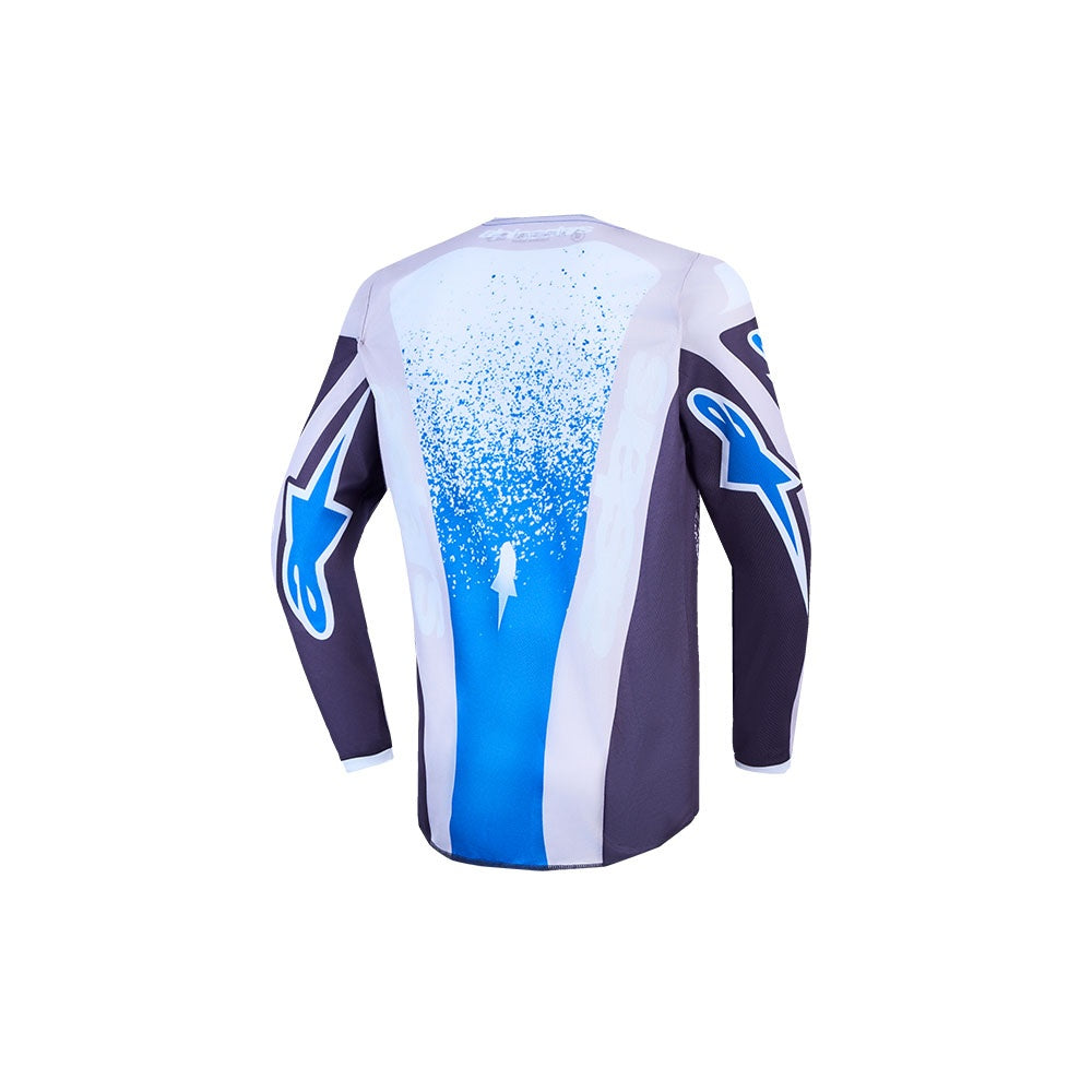 Alpinestars 2027 Youth Fluid Drag Jersey - Graystone/Light Lilac/UCLA Blue/Black