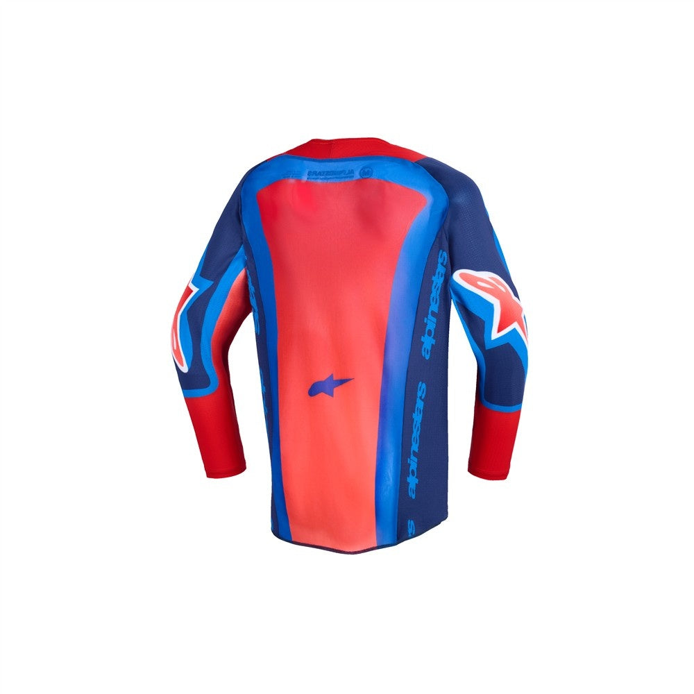 Alpinestars 2026  Supertech Vista Youth Mx Jersey - Dark Navy/Hot Coral/Cobalt