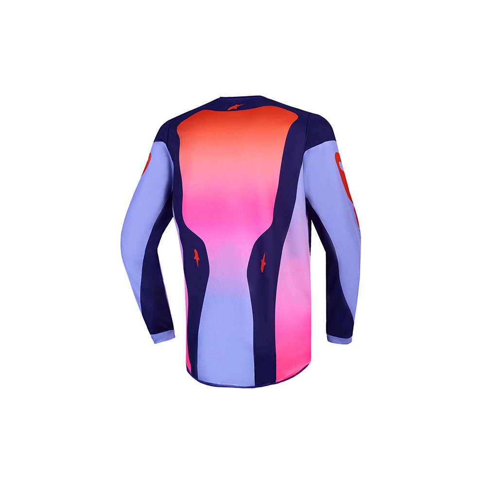 Alpinestars 2027 Youth Fluid Hunt Jersey - Light Violet/Deep Purple/Pink Fluoro