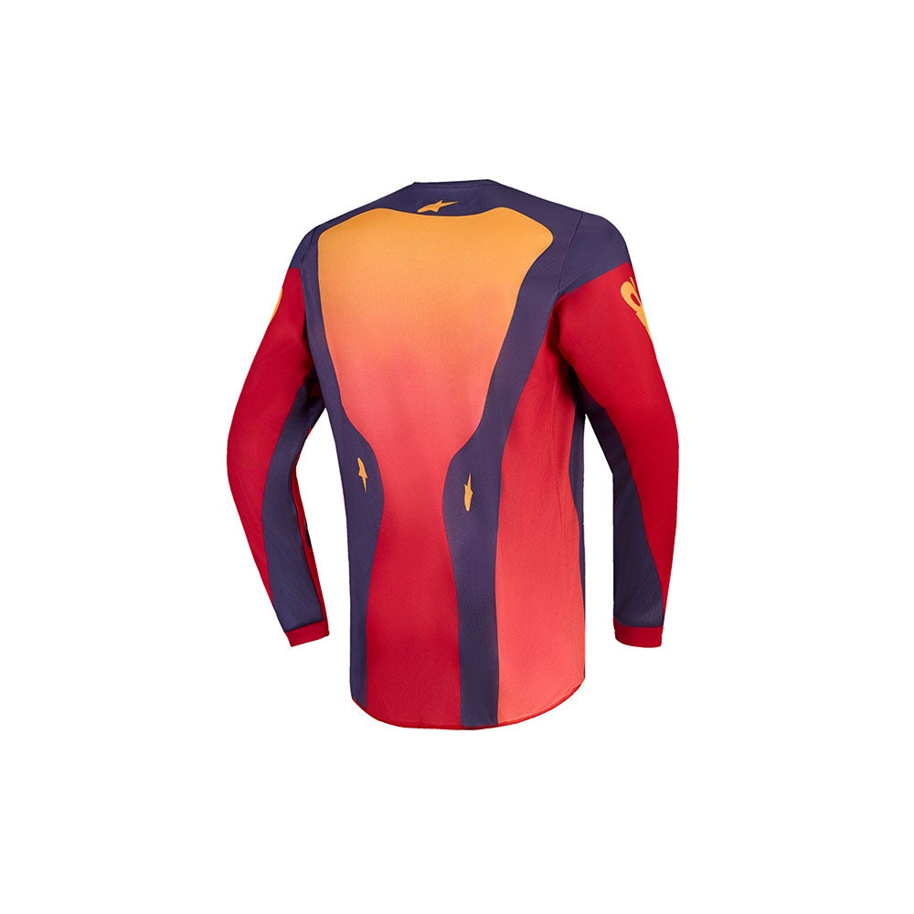 Alpinestars 2027 Youth Fluid Hunt Jersey - Jersey Fire Red/Graystone/Hot Coral