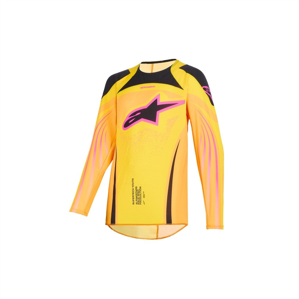 Alpinestars 2026 Supertech Nomur Youth Mx Jersey - Orange/Yellow/Pink