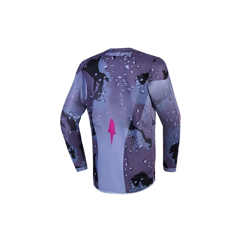 Alpinestars 2027 Youth Fluid Lone Jersey Gray Camo/Purple