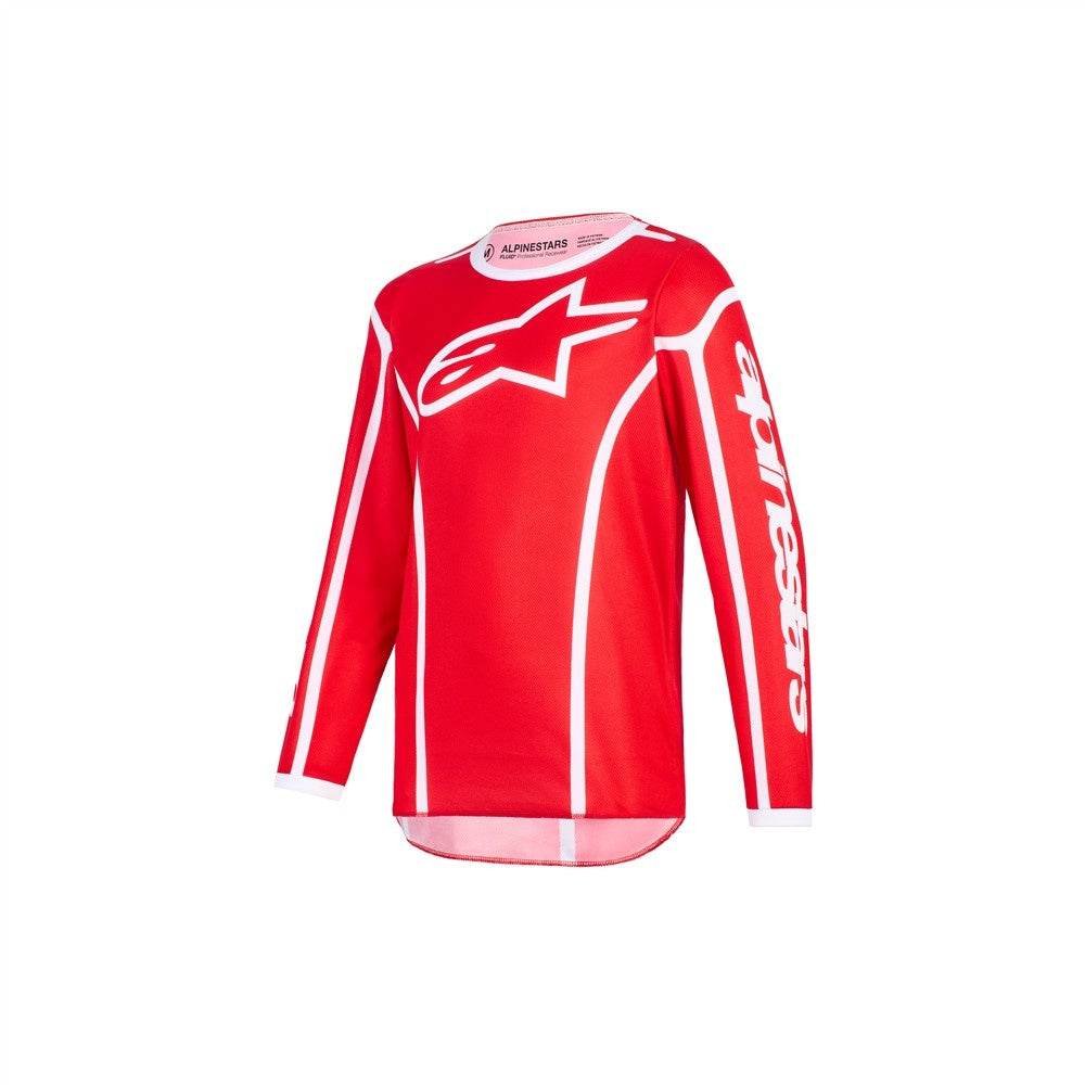 Alpinestars 2026 Youth Fluid Apex Mx Jersey - Red/White