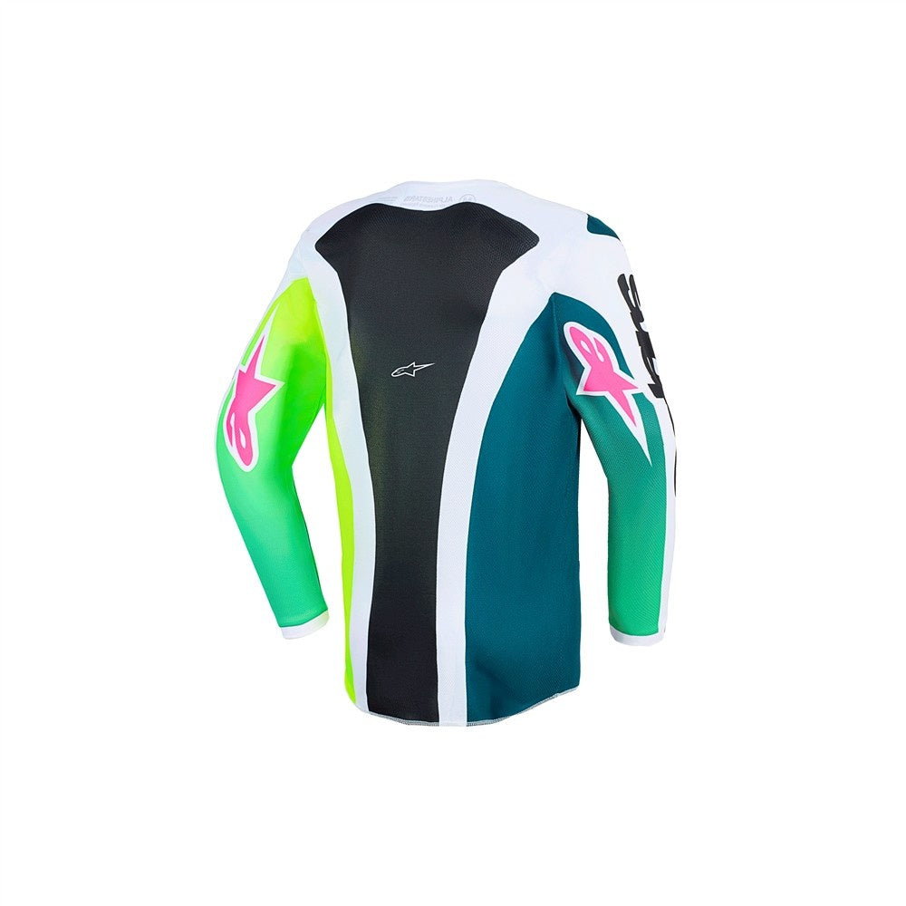 Alpinestars 2026 Fluid Portl Youth Mx Jersey - Green/White/Black