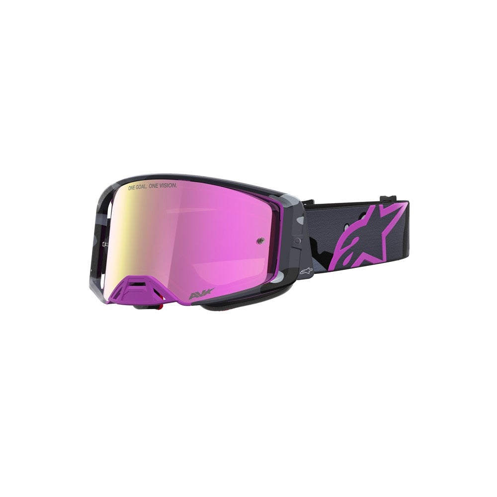 Alpinestars Supertech Limited Edition Lone Goggle Tradewind Camo/Pink - Mirror Red Lens