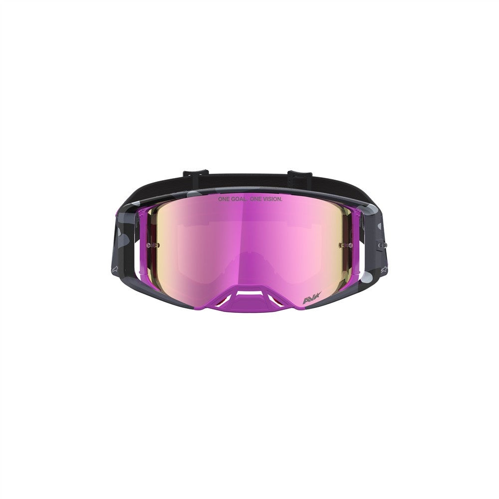 Alpinestars Supertech Limited Edition Lone Goggle Tradewind Camo/Pink - Mirror Red Lens