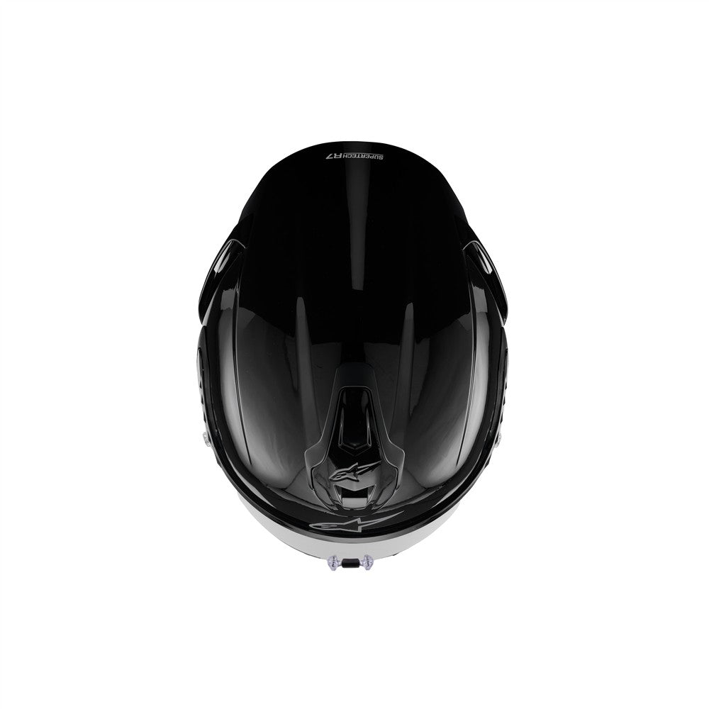 Alpinestars Supertech R7 Helmet Solid - Solid Black Gloss