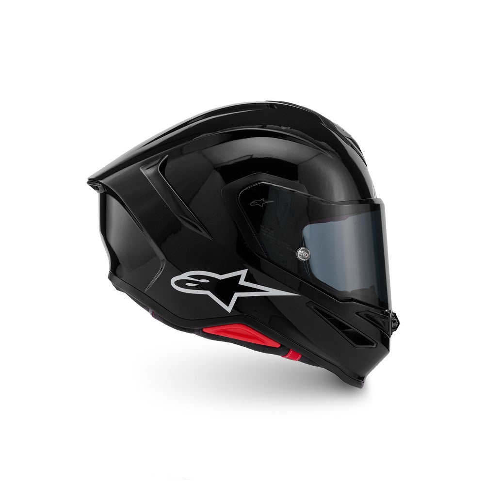 Alpinestars Supertech R7 Helmet Solid - Solid Black Gloss