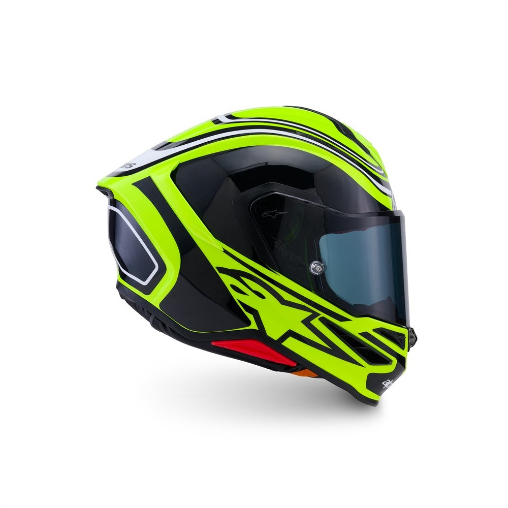 Alpinestars Supertech R7 Helmet Zeal - Yellow Fluoro/Black/White