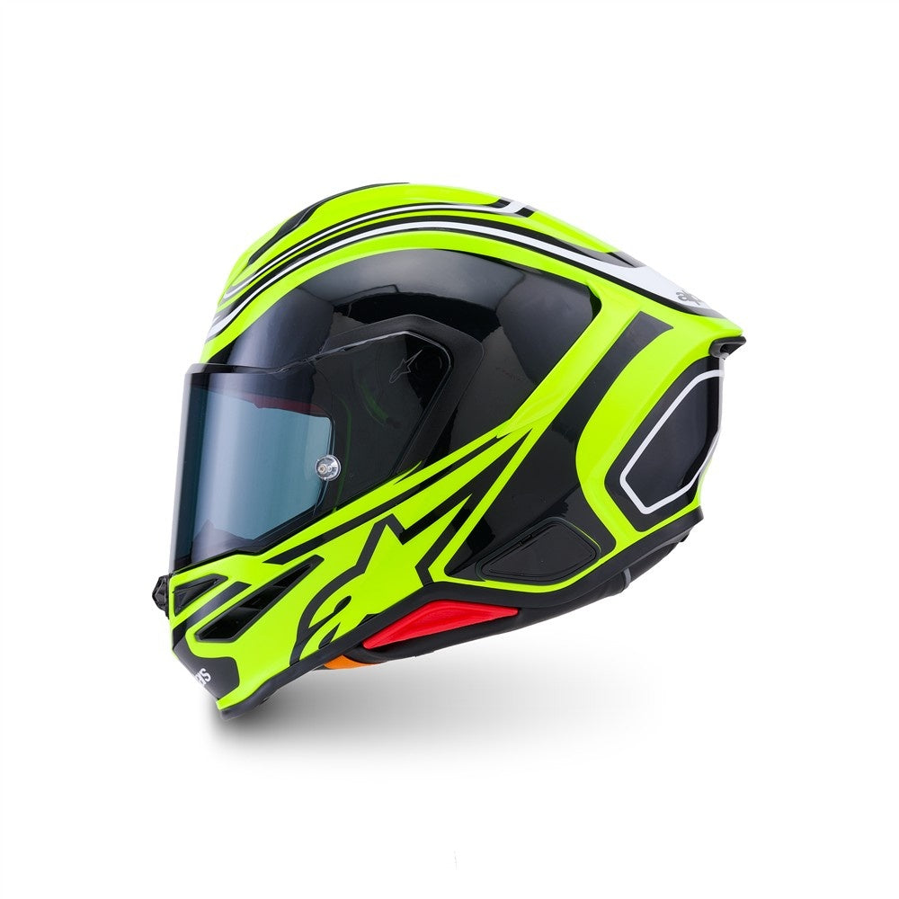 Alpinestars Supertech R7 Helmet Zeal - Yellow Fluoro/Black/White