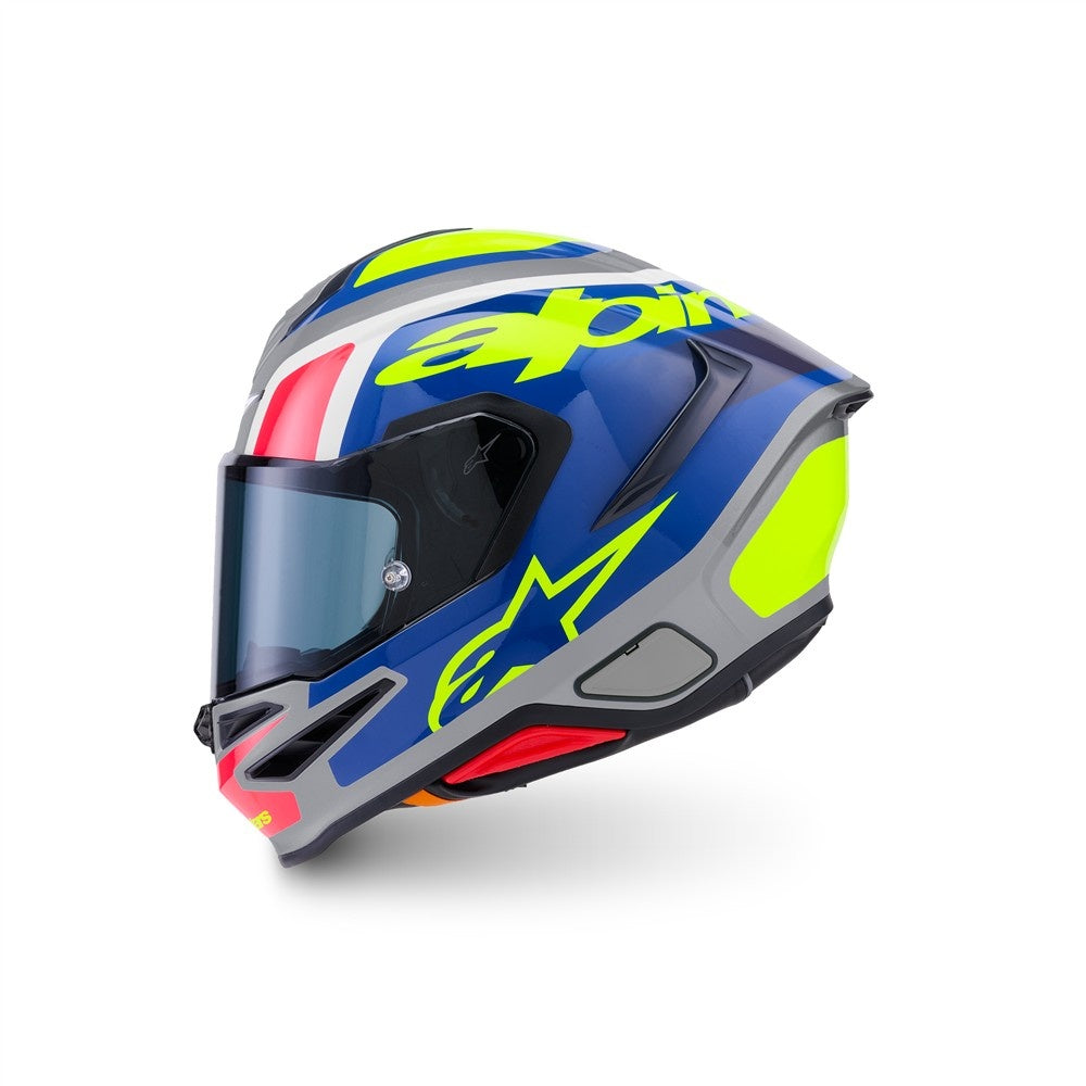 Supertech R7 Helmet Lumen Silver/Blue/Pink/Yellow Fluoro
